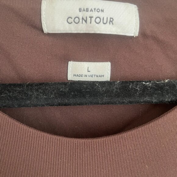 Aritzia Babaton Contour Crew Neck Long Sleeve - Brown (L) - - Picture 2 of 3